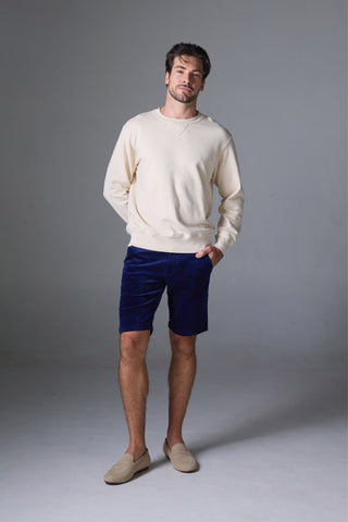 Jack Russel - Men Couduroy Shorts - Handwerk JS-222/NAVY Slim Fit Navy