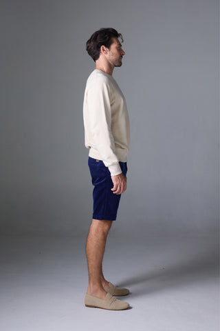 Jack Russel - Men Couduroy Shorts - Handwerk JS-222/NAVY Slim Fit Navy