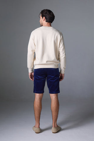 Jack Russel - Men Couduroy Shorts - Handwerk JS-222/NAVY Slim Fit Navy