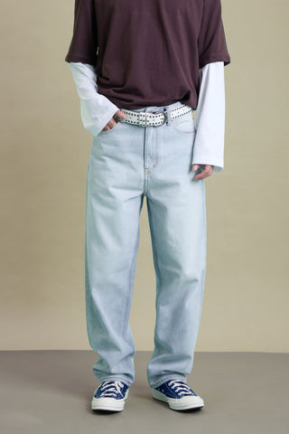 Jack Russel - Men Jeans - Klassik J-BAGGY/LB Baggy Fit Optical Light Blue Fade
