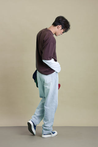 Jack Russel - Men Jeans - Klassik J-BAGGY/LB Baggy Fit Optical Light Blue Fade