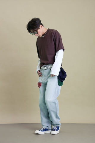 Jack Russel - Men Jeans - Klassik J-BAGGY/LB Baggy Fit Optical Light Blue Fade