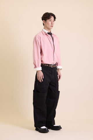Jack Russel - Men Cargo - Handwerk JF-REN/BK Loose Fit Kangaroo Pocket Black