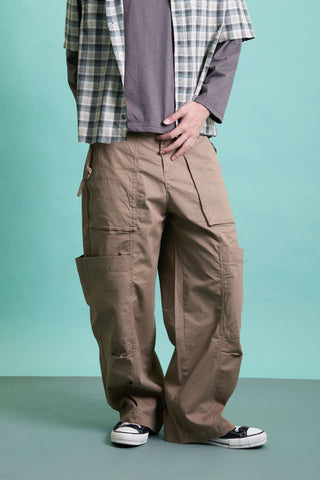 Jack Russel - Men Cargo - Handwerk JF-REN/KK Loose Fit Kangaroo Pocket Khaki