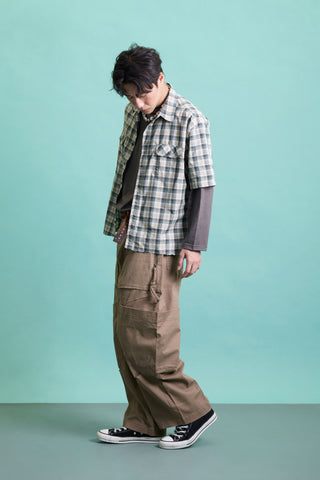 Jack Russel - Men Cargo - Handwerk JF-REN/KK Loose Fit Kangaroo Pocket Khaki
