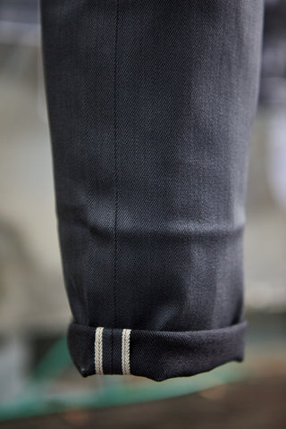 Jack Russel - Men Jeans - Meisterwerk J-RIM5 Slim Fit Metallic Grey & Red Selvedge Unsanforized