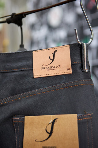 Jack Russel - Men Jeans - Meisterwerk J-RIM5 Slim Fit Metallic Grey & Red Selvedge Unsanforized