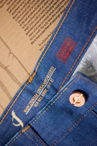 Jack Russel - Men Jeans - Meisterwerk J-RIM4 Slim Fit Metallc/Royal Blue & Red Selvedge Unsanforized