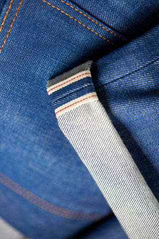 Jack Russel - Men Jeans - Meisterwerk J-RIM4 Slim Fit Metallc/Royal Blue & Red Selvedge Unsanforized