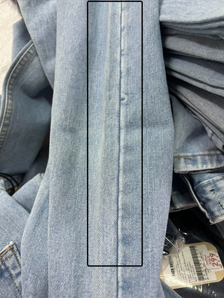 แจ็ค รัสเซล - กางเกงยีนส์ผู้หญิง - Klassik JF-125 ทรงขากว้าง สีฟ้า เอวกลาง