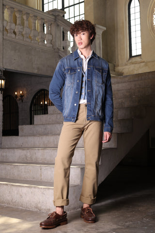 JACK RUSSEL กางเกงชิโน่ผู้ชาย ทรงกระบอกใหญ่ Straight Fit รุ่น J-1191/KK กางเกงแจ็ครัสเซล Jack Russel Jeans